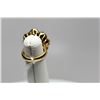 Image 8 : 12 ct Emerald & Diamond Ring - Rectangle Cut Emerald, 44 Baguette Diamonds, 18K Yellow Gold, 20 g