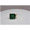 Image 10 : 15 ct Emerald & Diamond Ring - 16.6 x 16  x 9.3mm Square Cut Emerald, 6 Round Brilliant Cut Diamonds