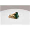 Image 12 : 15 ct Emerald & Diamond Ring - 16.6 x 16  x 9.3mm Square Cut Emerald, 6 Round Brilliant Cut Diamonds
