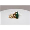 Image 13 : 15 ct Emerald & Diamond Ring - 16.6 x 16  x 9.3mm Square Cut Emerald, 6 Round Brilliant Cut Diamonds