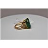 Image 14 : 15 ct Emerald & Diamond Ring - 16.6 x 16  x 9.3mm Square Cut Emerald, 6 Round Brilliant Cut Diamonds