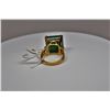 Image 17 : 15 ct Emerald & Diamond Ring - 16.6 x 16  x 9.3mm Square Cut Emerald, 6 Round Brilliant Cut Diamonds