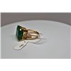 Image 23 : 15 ct Emerald & Diamond Ring - 16.6 x 16  x 9.3mm Square Cut Emerald, 6 Round Brilliant Cut Diamonds