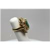 Image 8 : 10 ct Square Emerald & Diamond Ring - 32 Round Diamonds, 42 Baguette Diamonds, 14K Gold, 15.2 g