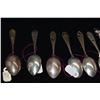 Image 11 : 9 Vintage Sterling Hawaiian Motif Spoons - Various Designs, Some w/Cut-Out Handles