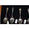 Image 2 : 9 Vintage Sterling Hawaiian Motif Spoons - Various Designs, Some w/Cut-Out Handles