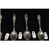 Image 3 : 9 Vintage Sterling Hawaiian Motif Spoons - Various Designs, Some w/Cut-Out Handles