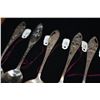 Image 13 : 8 Vintage Sterling Hawaiian Motif Spoons - Various Designs w/Cut-Out Handles
