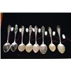 Image 1 : 8 Vintage Sterling Hawaiian Motif Spoons - Various Designs w/Cut-Out Handles