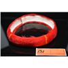 Image 1 : Red & Yellow Feather Hat Band - 1 3/4" Dyed Feathers, Good Condition