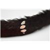 Image 2 : Black Feather Hat Band - 1" Width, 6 Vertical White Bands, Good Condition