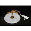 Image 1 : 14K Pale Lavender Jadeite Jade Pendant - 46mm Diameter Doughnut, 14K Yellow Gold Hasp w/ Chinese Cal
