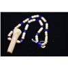Image 10 : Carved Bead Necklace w/ 3" Palaoa Pendant - Period Reproduction, 7.5-9mm Beads