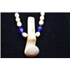 Image 2 : Carved Bead Necklace w/ 3" Palaoa Pendant - Period Reproduction, 7.5-9mm Beads