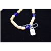 Image 8 : Carved Bead Necklace w/ 3" Palaoa Pendant - Period Reproduction, 7.5-9mm Beads