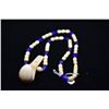Image 9 : Carved Bead Necklace w/ 3" Palaoa Pendant - Period Reproduction, 7.5-9mm Beads
