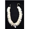 Image 1 : Tooth Necklace w/Braided Cord Tie, 20" Length, Period Reproduction