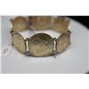 Image 2 : Silver Bracelet w/ (4) 1901 Shilling Coins, (4) 1901 Six Pence Coins, Unmarked 925 Silver, 39.6 g