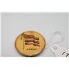 Image 2 : Hawaiian Flag Vintage Advertising Pin - "Sweet Caporal Cigarette", Minor Condition Issues