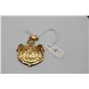Image 2 : 14K Embossed Hawaiian Coat of Arms Pendant, 14K Yellow Gold, 6.5 g