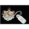 Image 2 : Silver Enameled Hawaiian Coat of Arms Pendant/Brooch, Unmarked Silver, 5.5 g