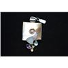 Image 2 : Large Sterling Pearl Pendant w/Amethyst, Aquamarine, Citrine, Peridot, Chalcedony 4 1/4" x 2 1/8" St