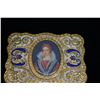 Image 2 : Italian Gilt Metal and Enamel Ladies Compact w/Handpainted Portrait, Minor Wear to Gilt
