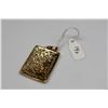 Image 2 : Ming's 14K Rectangle Pendant 29.5 x 23.5mm - Floral Branch Motifs, 4 g