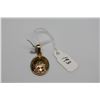 Image 1 : Ming's 14K Rectangle Pendant 17.5 x 12.5mm - Floral & Leaf Motifs, 1.3 g
