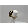 Image 8 : Ming's Black Jadeite Jade Ring - Jadeite Cabochon 22 x 17mm, 14K Yellow Gold, 8.3 g