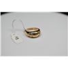Image 1 : Ming's 14K Gold Tapered Band Ring 3.5-7.5mm - Floral & Leaf Motifs, 14K Yellow Gold, 3.4 g