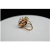 Image 8 : 20-Pearl Cluster Ring - Fresh Water Cultured Pearls, 1 Pearl Missing, 14K Yellow Gold, 10.9 g