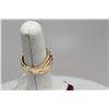 Image 8 : Diamond Ring - 46 Round Brilliant Cut Diamonds 1 ct, Imperfect Clarity, Tapered Band, 10K Yellow/Whi