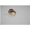 Image 8 : Triangle Amethyst & Diamond Ring - 4 Triangle Amethysts 8 ct Total, 2 Trapezoid Amethysts 1.5 ct Tot