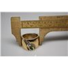 Image 8 : Emerald & Diamond Ring - .40 Marquise Emerald, 8 Diamonds Approx .08 Total ct Wt, 14K Gold, 8.9 gram