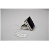 Image 2 : 17.75 ct Rectangle Amethyst Ring - 22x16.7x7mm, 56 Cubic Zirconias .56 ct, 925 Silver, 12.2 g