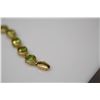 Image 8 : 14K Gold Link Bracelet w/16 Oval Peridots, 6x8mm Each, Approx. 20 ct Total Wt, 12.2 g