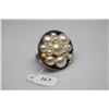 Image 1 : Cultured Round/Button Pearl Ring - 4mm to 9.5mm Pearls, 925 Silver, 16 g