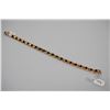 Image 1 : Heart-Shaped Garnets Tennis Link Bracelet 6 3/4 Length - 20 Garnets 4x4mm Each, 4.0 ct, 14K Gold, 9.
