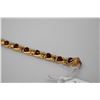 Image 2 : Heart-Shaped Garnets Tennis Link Bracelet 6 3/4 Length - 20 Garnets 4x4mm Each, 4.0 ct, 14K Gold, 9.