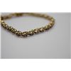 Image 8 : Sapphire Tennis Link Bracelet 7" Length - 26 Sapphires 3x4.5mm Each, 5.2 ct, 14K Gold, 10.9 g