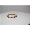Image 8 : 12.5 ct Amethyst Link Bracelet 6 7/8" Length - 10 Amethysts 6x8mm Each,12.5 ct, 14K Gold, 13.5 g
