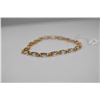 Image 1 : Aquamarine Link Bracelet 7" Length - 17 Aquamarines 4x6mm Each, 8.5 ct Total Wt, 14K Gold, 5.9 g