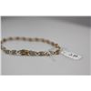 Image 2 : Diamond Link Bracelet 7 1/4" Length - 88 Diamonds 1.0 ct Total Wt, 10K Gold, 4.3 g