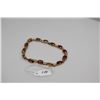 Image 2 : Diamonds & Tourmalines Link Bracelet 6 3/4" L - 14 Diamonds .14 ct, 13 Tourmalines 5x7mm Each, 9.75 
