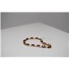 Image 8 : Diamonds & Tourmalines Link Bracelet 6 3/4" L - 14 Diamonds .14 ct, 13 Tourmalines 5x7mm Each, 9.75 