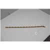 Image 2 : Rubies & Diamonds Link Bracelet 6 7/8" L - 25 Rubies (3x4mm Each, 3.75 ct), 48 Diamonds .48 ct, 14K,
