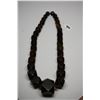 Image 1 : Vintage Amber Necklace - 31" Natural Amber, 14-Sided Polygon Beads 16-39mm