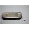 Image 1 : Sterling Silver Hairbrush - Boar Hair Bristles, Etched Monogram, 7 1/4", Circa 1900-1915