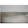 Image 2 : Sterling Silver Hairbrush - Boar Hair Bristles, Etched Monogram, 7 1/4", Circa 1900-1915
